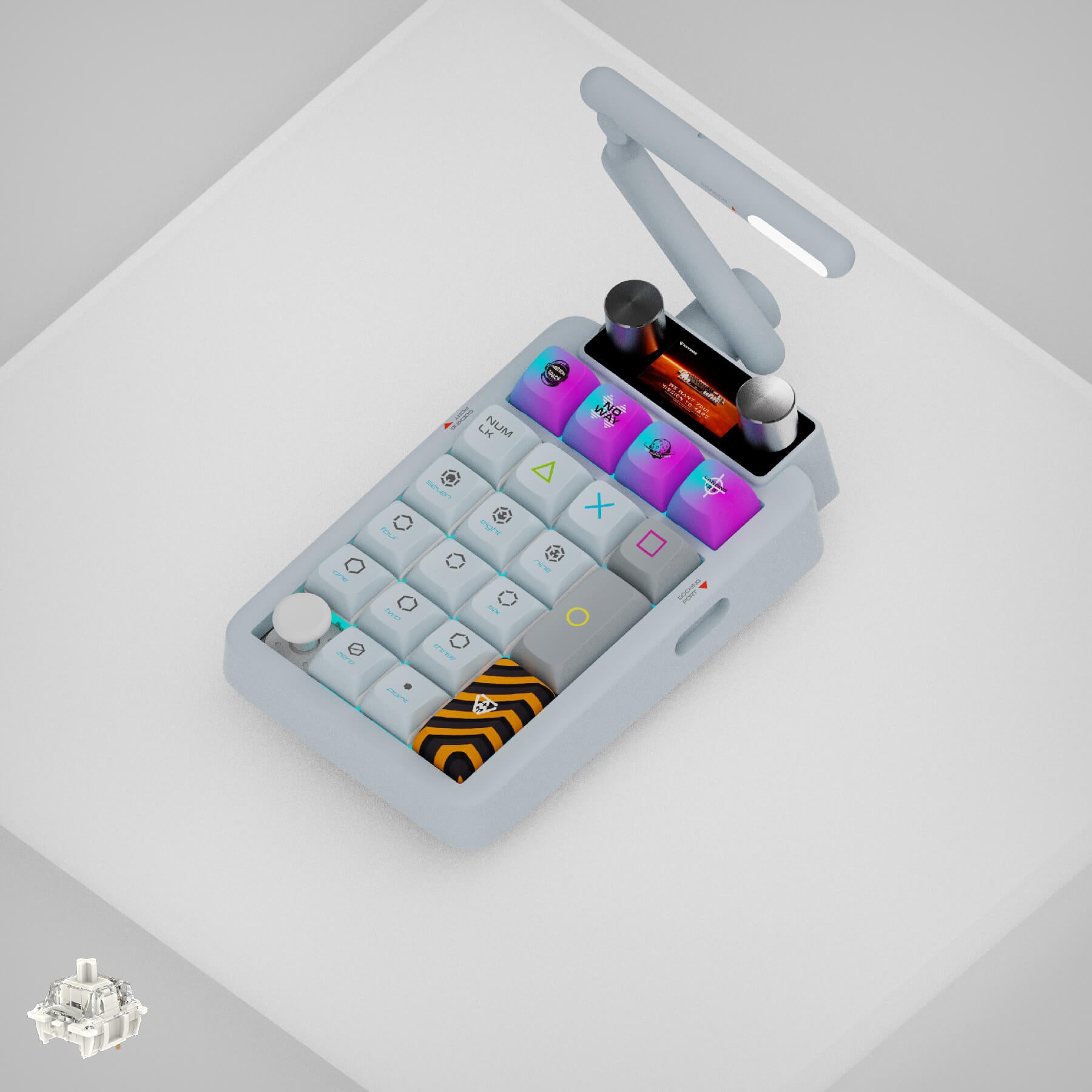 KeysMe Lunar 02 Numpad Custom Mechanical Keyboard