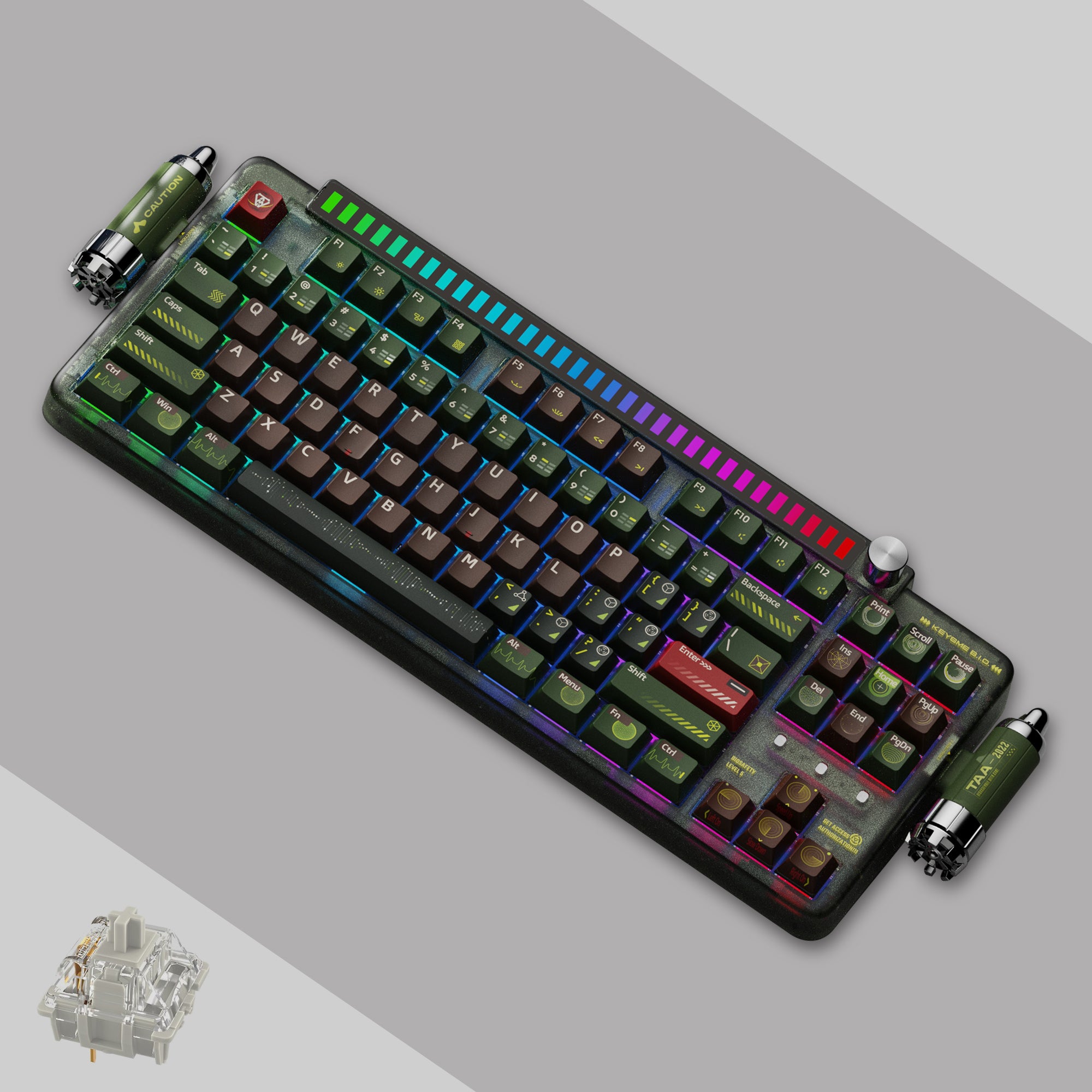 KeysMe Lunar 01 Mechanical Keyboard - Ghost Ship