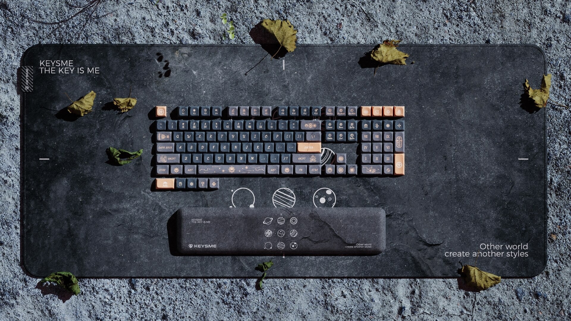 KeysMe KDA Dye-Sub PBT Keycap Set - Rune Stone