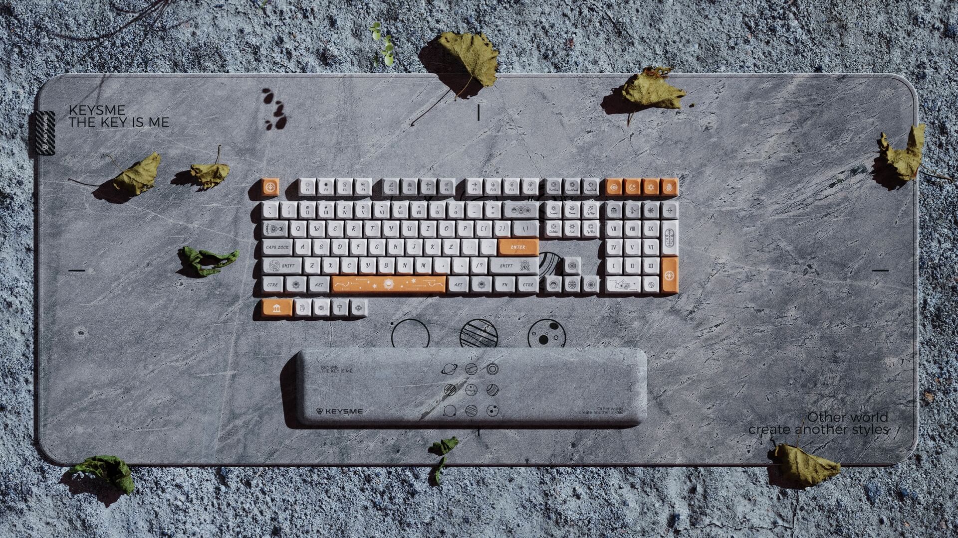 KeysMe KDA Dye-Sub PBT Keycap Set - Rune Stone