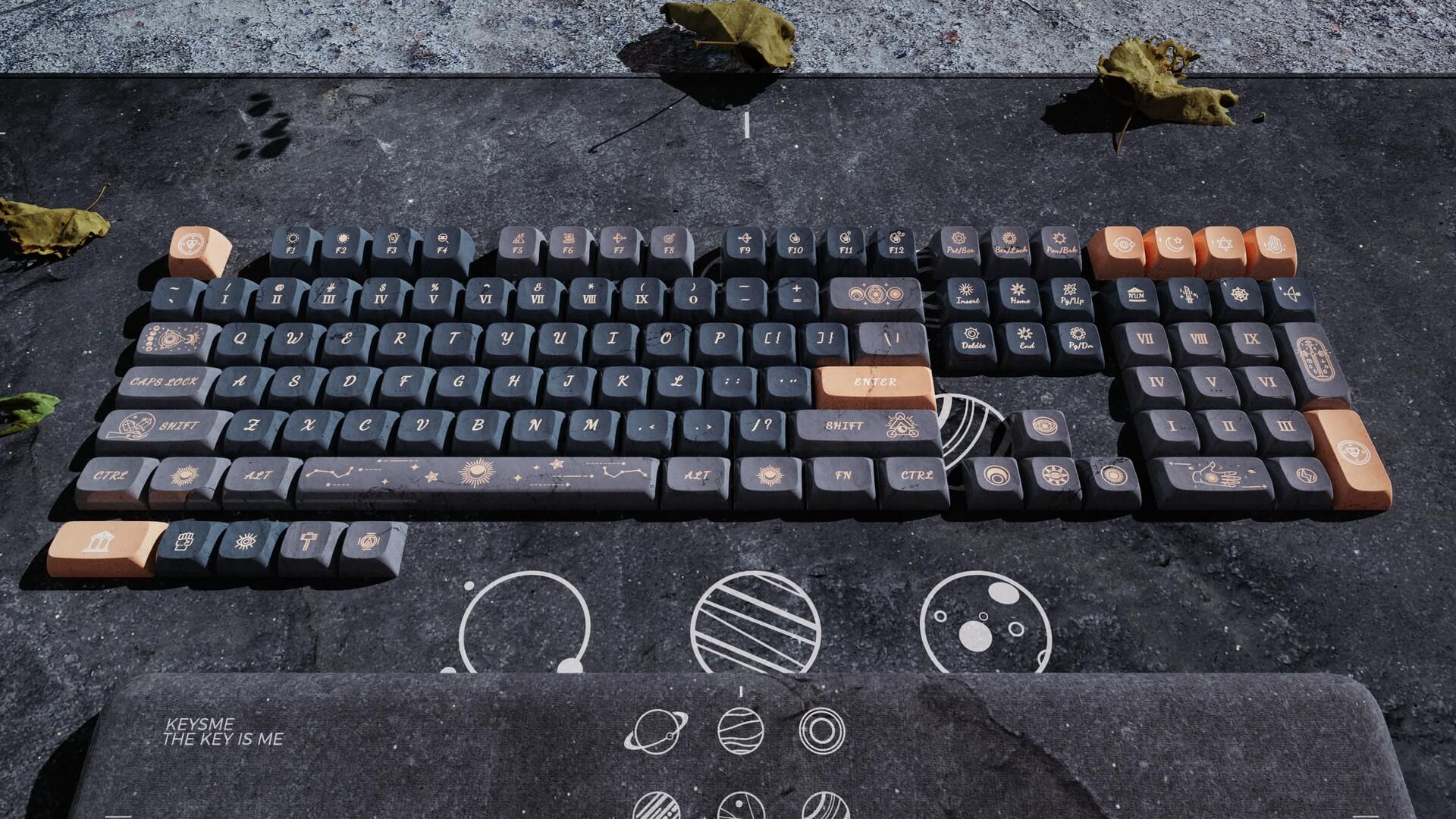 KeysMe KDA Dye-Sub PBT Keycap Set - Rune Stone