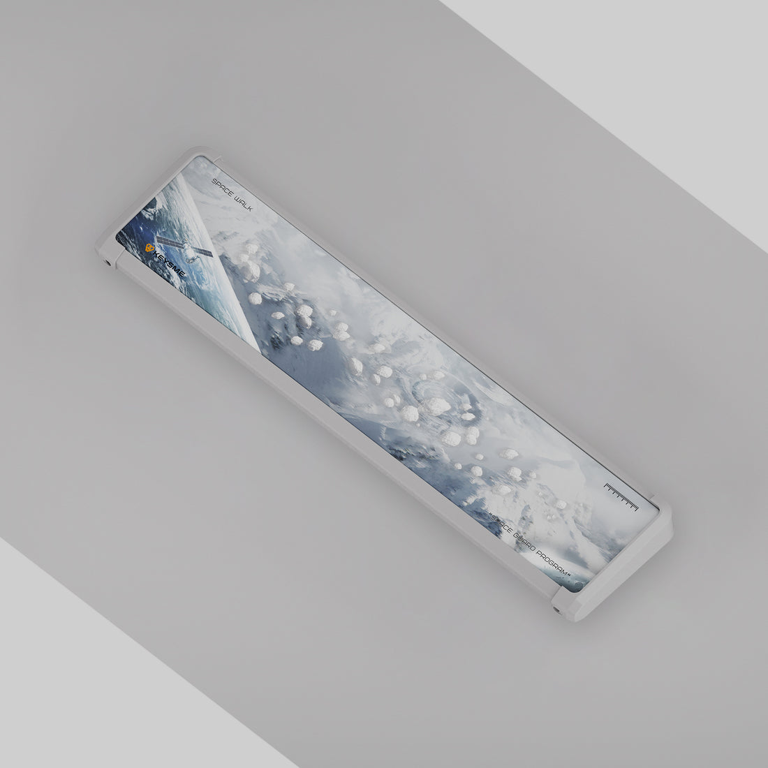 KeysMe 3D virtual alloy wrist rest retro white