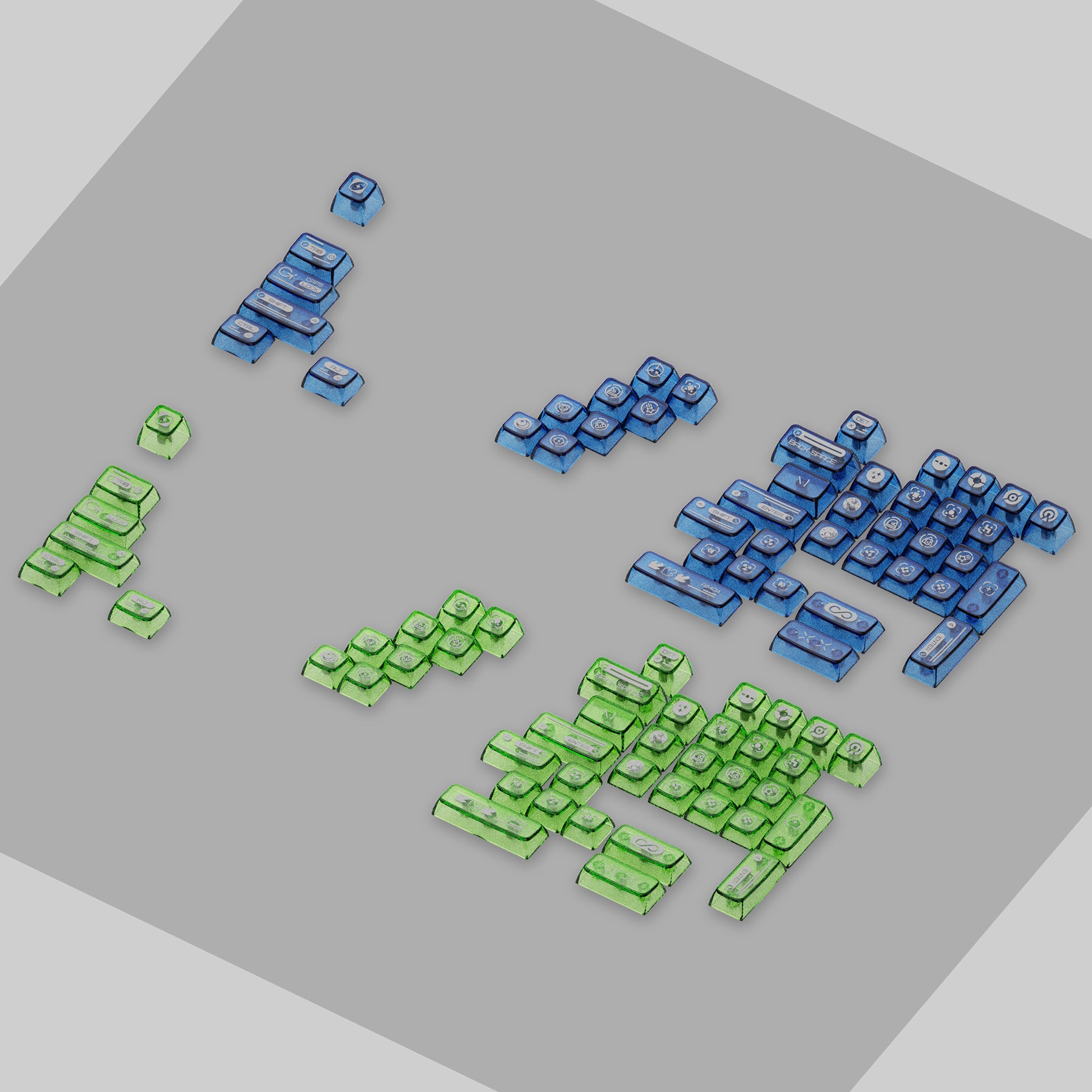 KeysMe MDA Transparent PC Keycaps