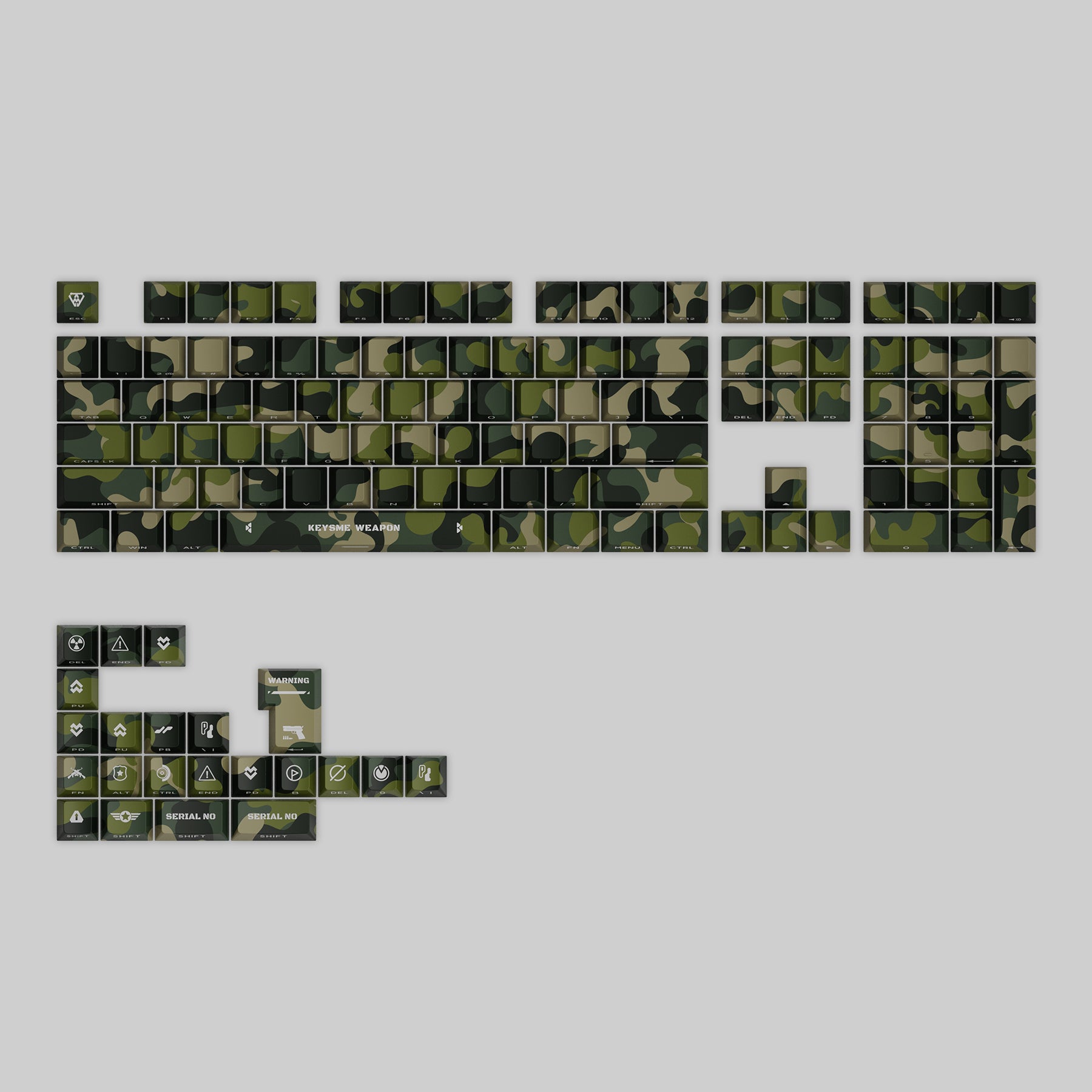 KeysMe Cherry profile dye sub pbt side lit keycaps