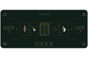 KeysMe Green Luck Desk Mat (Woolly cloth)
