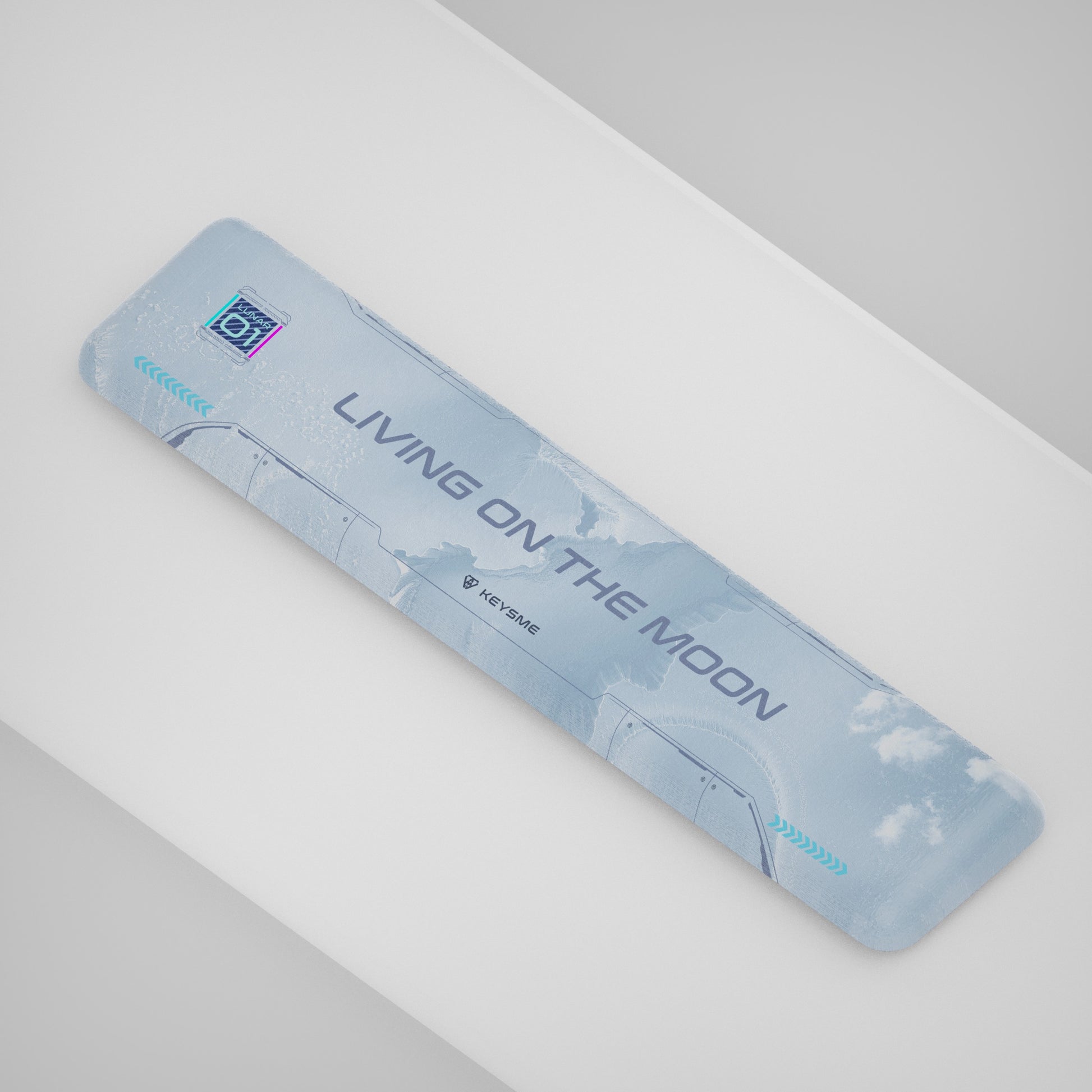KeysMe keyboard wrist rest lunar white