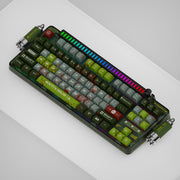 keysme lunar 01 spaceship wireless custom mechanical keyboard Gateron switches hot swappable ghost ship