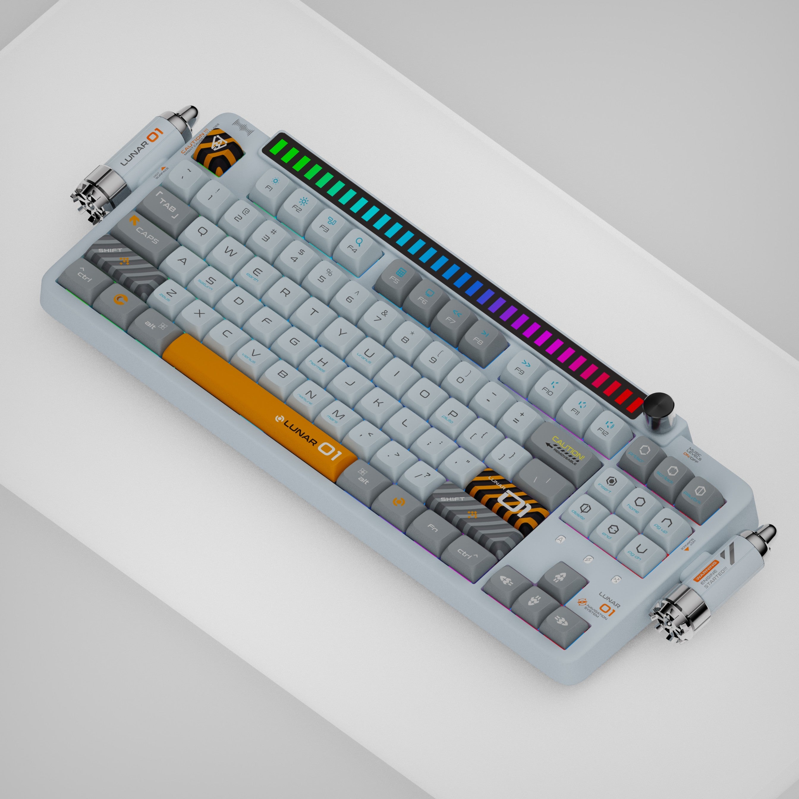 KeysMe Lunar 01 Mechanical Keyboard - Lunar White